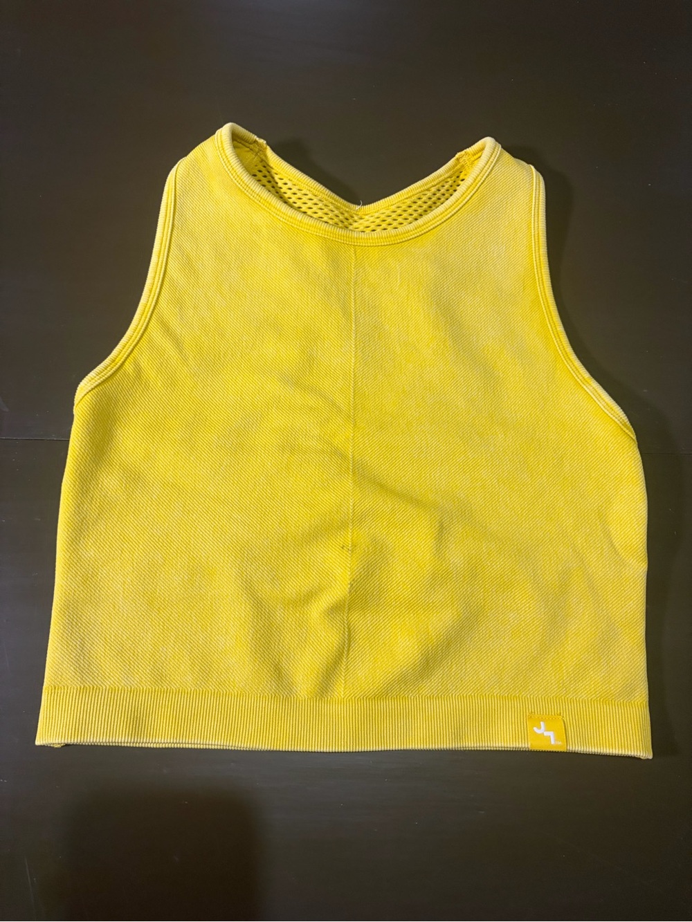 JoyLab Sunny Yellow Women's Cropped Tank Top. - Picture 2 of 7